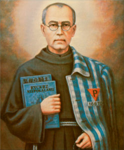 Maximilian Mary Kolbe, gave his life for another man in Auschwitz. Dean Esmay's Confirmation Saint.